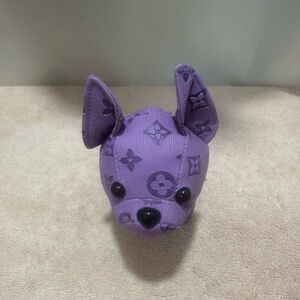 Purple bulldog purse, charm New in package NWT